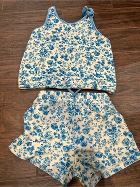 Sweet Honey Terry Cloth short set